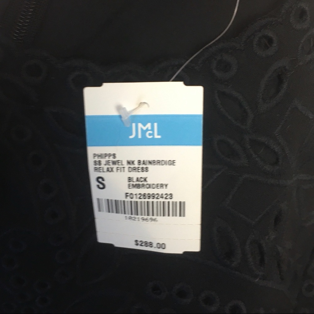 J. McLaughlin ponte knit eyelet a-line dress NEW - Picture 7 of 8